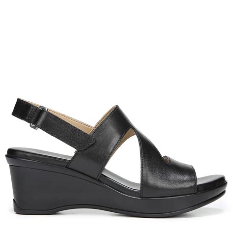 Naturalizer black sandals - Black Friday Deal. Naturalizer Harvel Slingback Peep-Toe Pump. $69.99. $88.00. or 3 payments of $23.33. (8) ♥. Whether it's work or play, when you have days you'll be on your feet all day, turn to a Naturalizer shoe to stay comfortable. With plenty of stylish options, it's easy to find the ideal shoe.